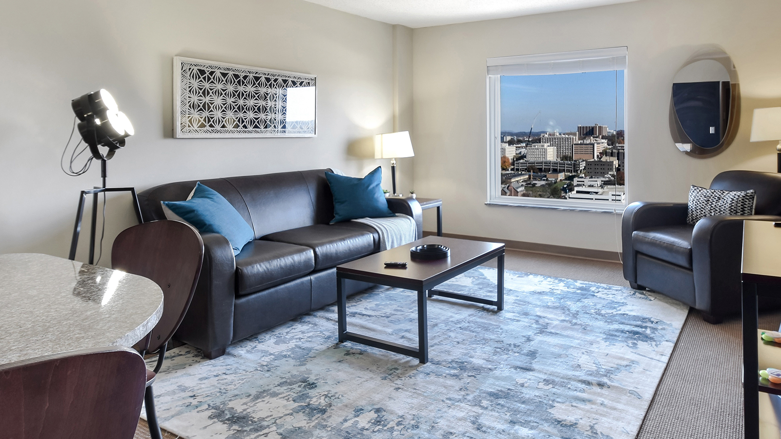 Furnished apartment living room